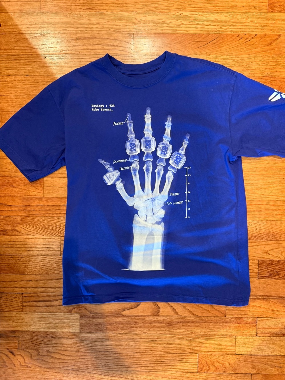 Blue Graphic X-Ray Hand Tee